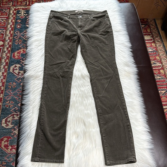 Uniqlo Heat Tech Gray Skinny Corduroys - Picture 1 of 5